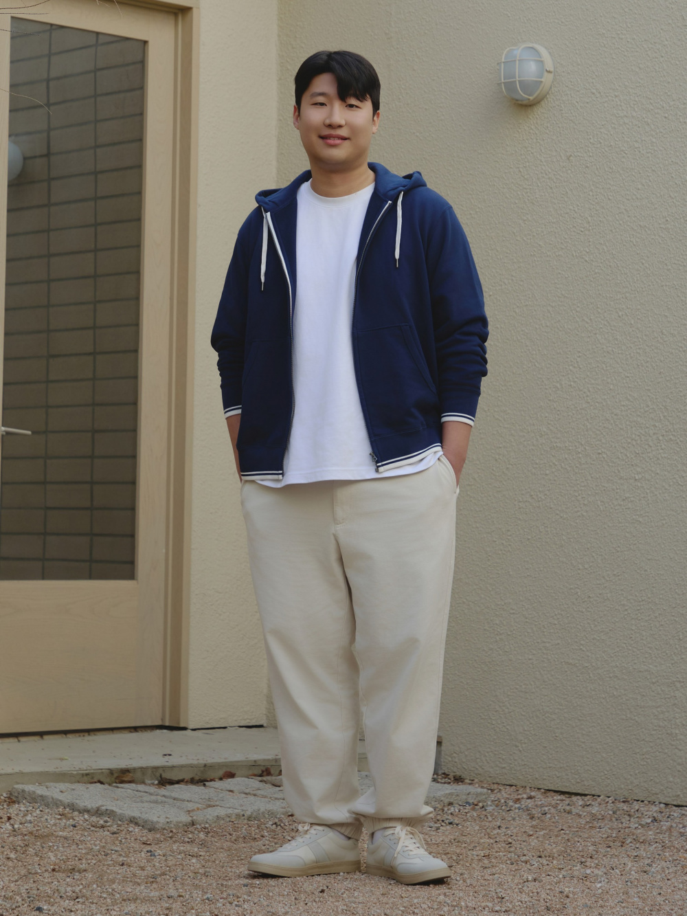 Check styling ideas for「Dry Pique Short Sleeve Polo Shirt、Sweat Long Sleeve  Cardigan」