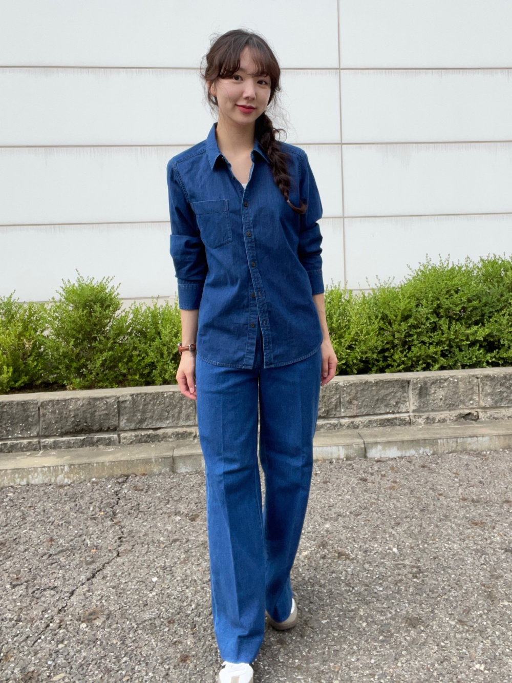 Check styling ideas for Soft Denim Shirt UNIQLO VN