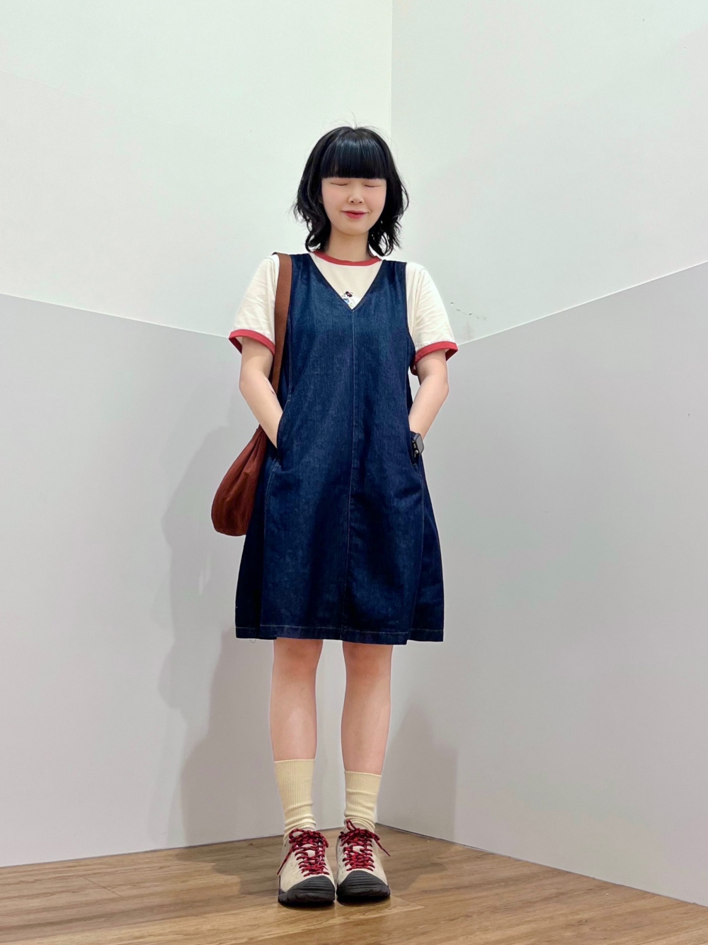 uniqlo denim jumper dress Check styling ideas for「GIRLS Denim Jumper Dress」| UNIQLO ID