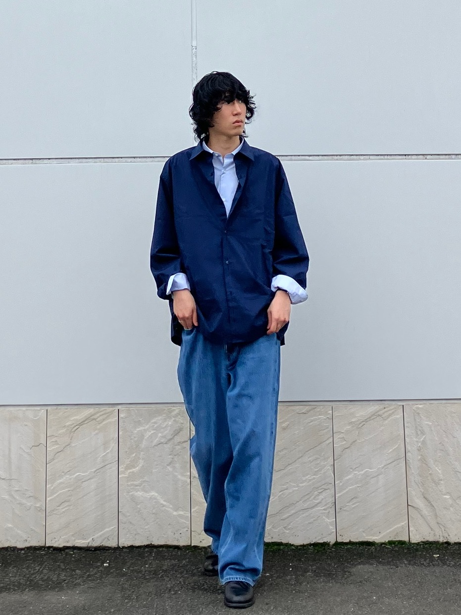T-shirt manches longues bleu foncé homme