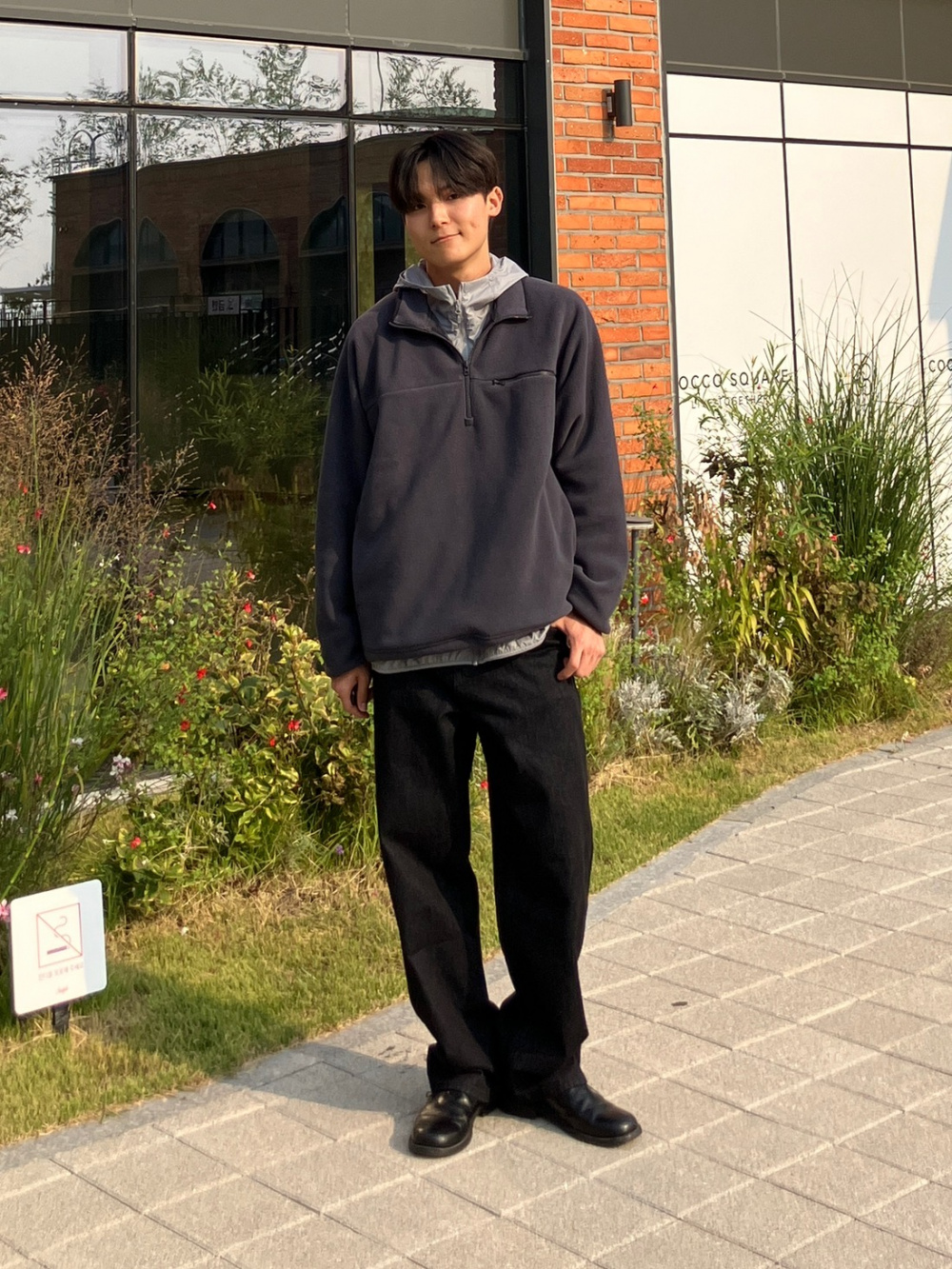 Check styling ideas for「Fleece Half-Zip Oversized Pullover
