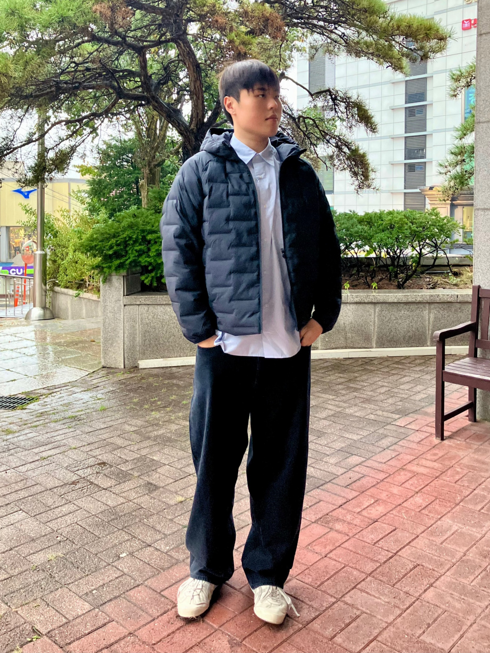 Check styling ideas for「BROADCLOTH OVERSIZED SHIRT REGULAR COLLAR