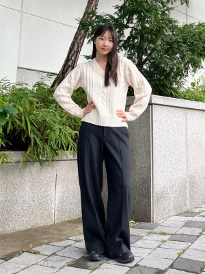 Women's BRUSHED JERSEY WIDE PANTS | UNIQLO CA