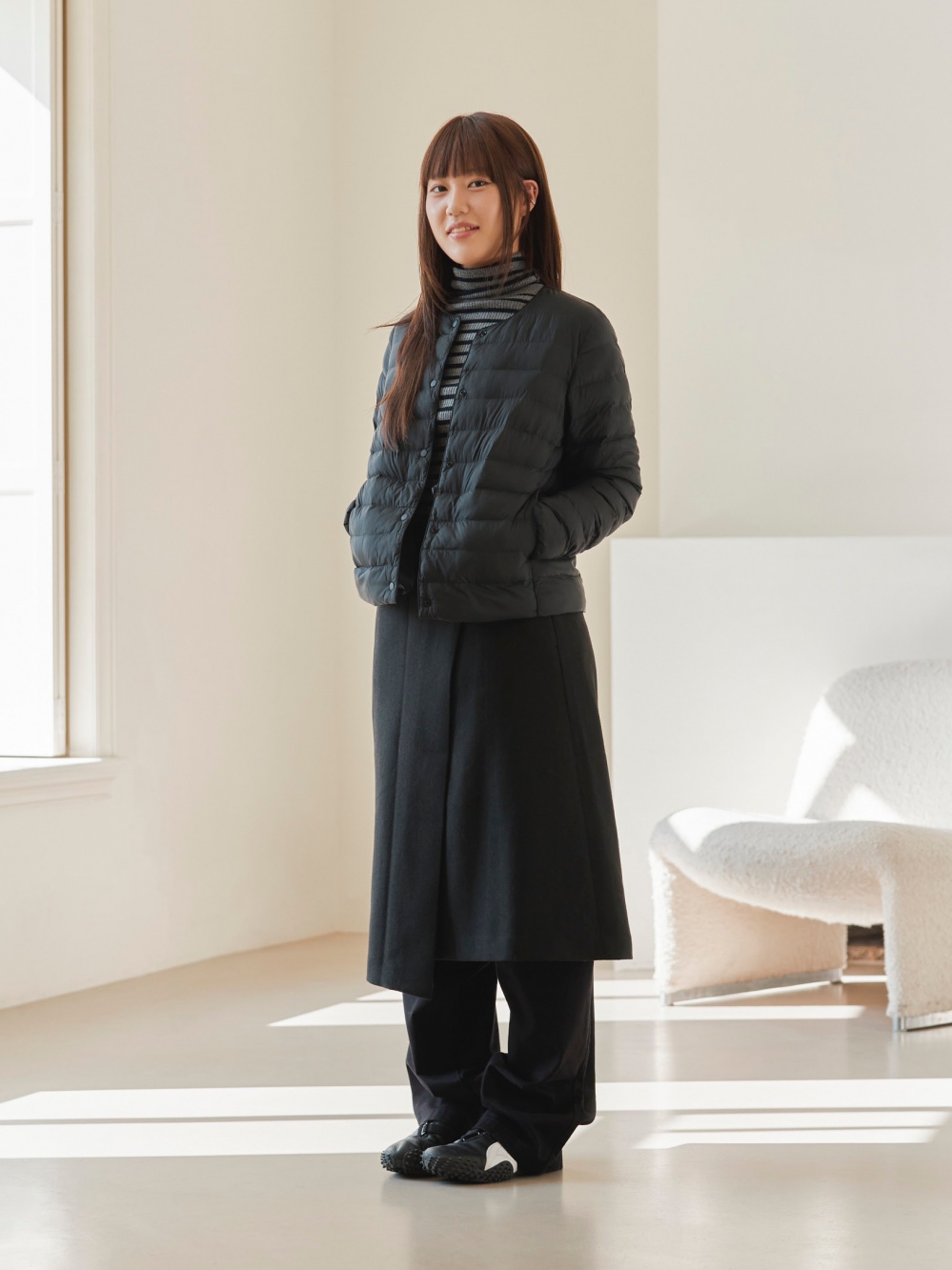 Check styling ideas for「ULTRA LIGHT DOWN VEST、DOUBLE FACE