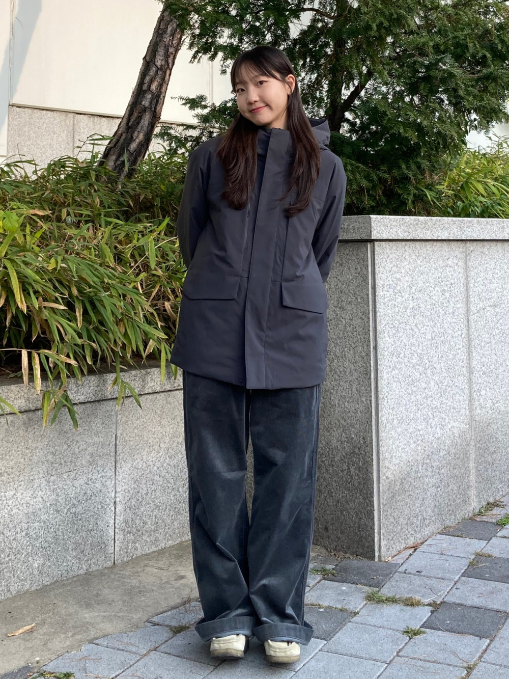 「PUFFTECH퀼팅재킷、코듀로이와이드팬츠」의 착용 스타일링 리스트 | UNIQLO