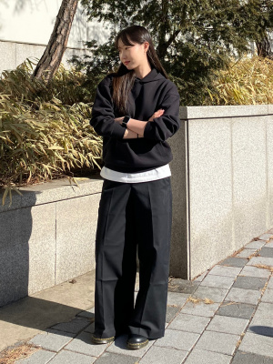 Women's WIDE CHINO PANTS | UNIQLO CA