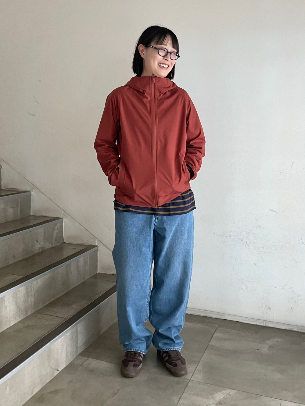 Check styling ideas for「Blocktech Parka (3D Cut)、Denim Pleated 