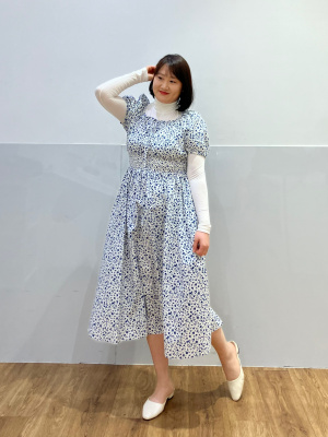 ワンピース Checked Jacquard Volume Sleeve Dress M Women's VOLUME SLEEVE DRESS | UNIQLO CA