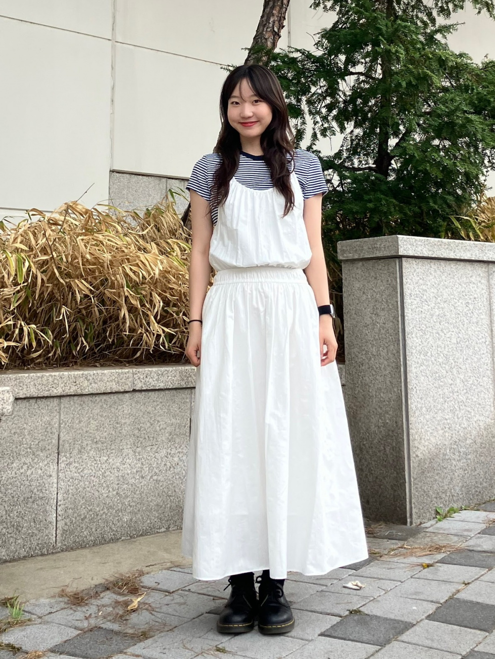 sachin and babi light blue dress Staud Women's Shirley Cotton Poplin Halter Minidress - White main image 0