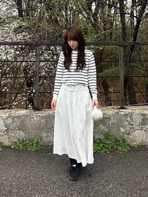 WOMEN'S SEERSUCKER VOLUME SKIRT | UNIQLO CA