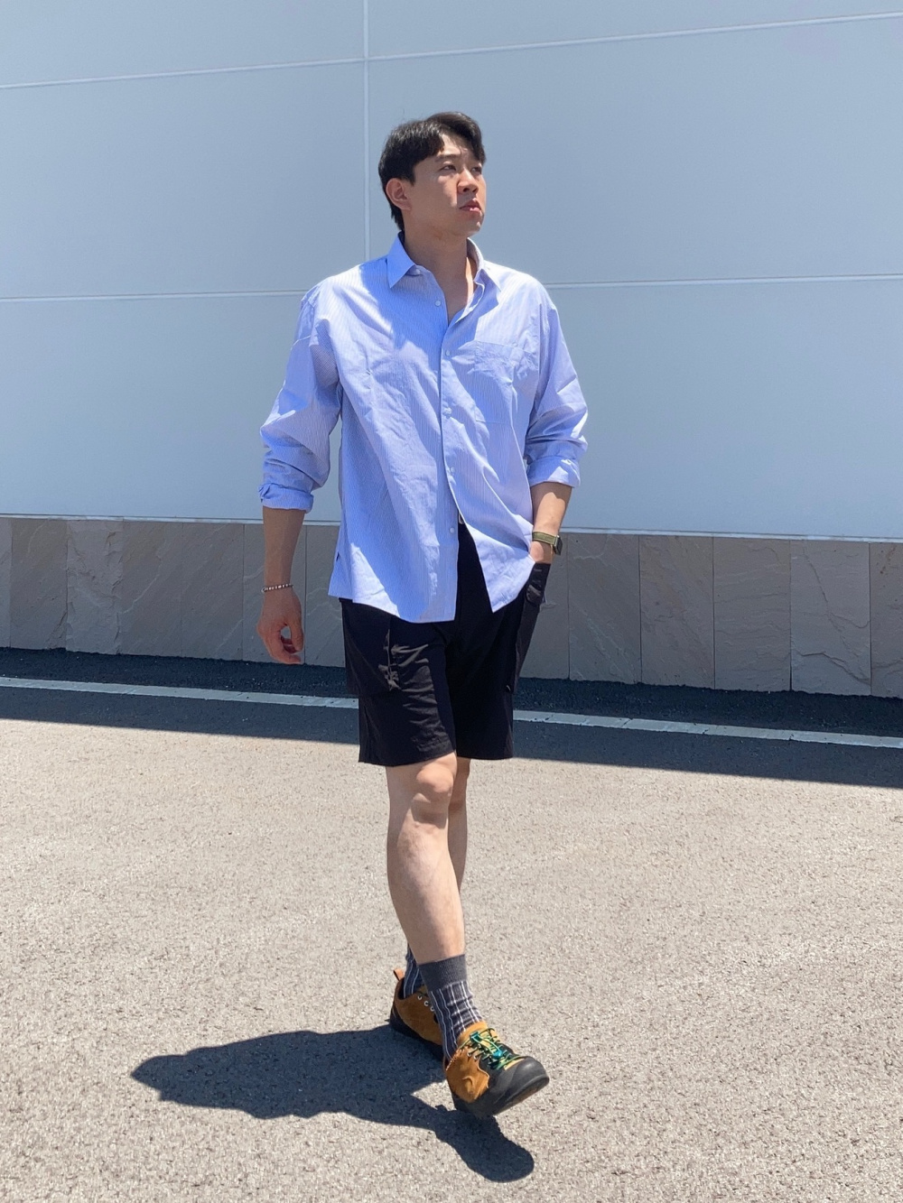 [위아키즈] 카를로 스윔 쇼츠 오렌지 스트라이프 CARLO0101