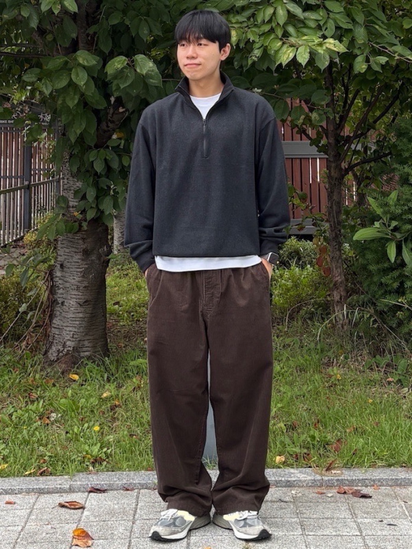 ユニクロ BRUSHED HALF ZIP SWEATSHIRT | UNIQLO TH