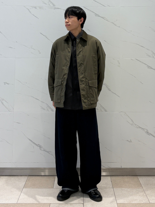 An outfit using PUFFTECH Utility Jacket and Twill Work Oversized