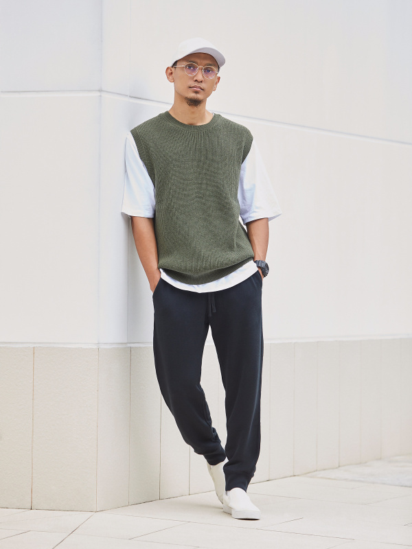 Uniqlo oversized discount crew neck vest