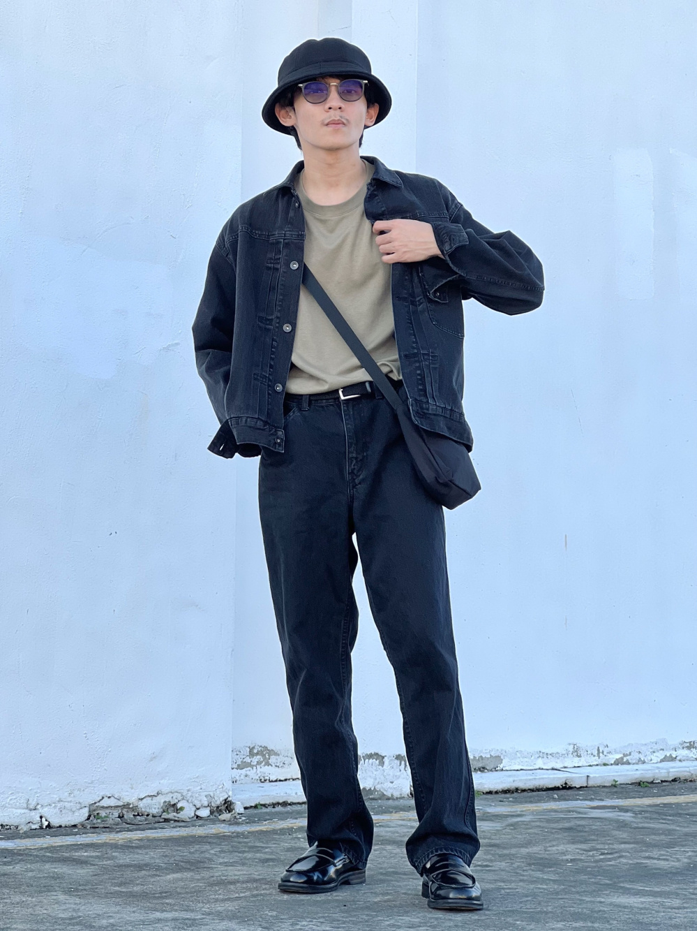 Denim discount tracksuit pants