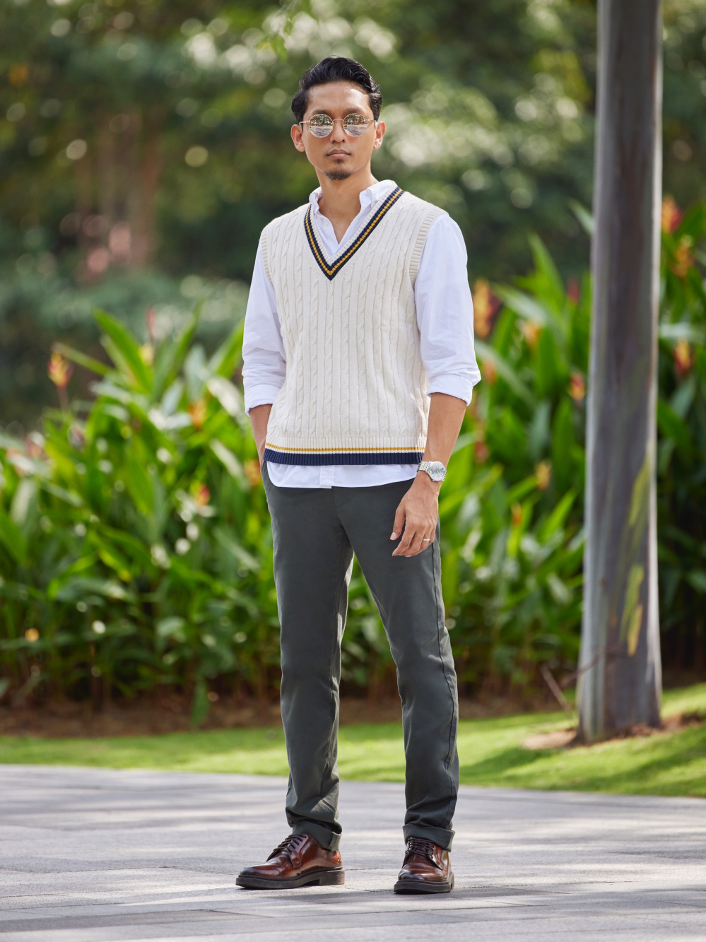 Uniqlo oversized discount crew neck vest