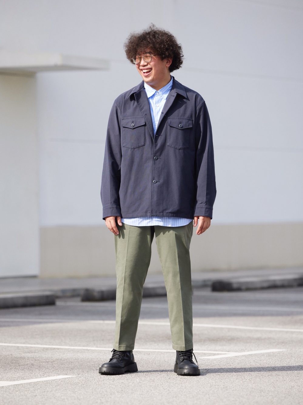 Check styling ideas for「Over Shirt Jacket (Jersey)、Extra Fine Cotton ...