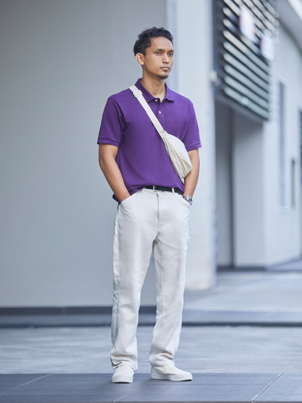 Purple polo outfit sale
