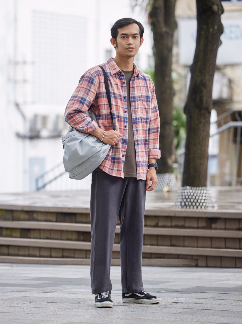 Check styling ideas for「Denim Short Jacket、Hickory Work Long