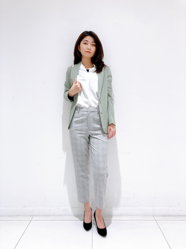 Smart Ankle Pants (Glen Check)