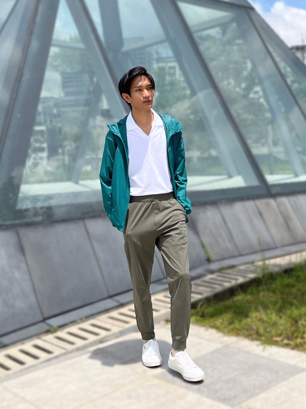 Check styling ideas for「Extra Stretch Dry-EX Jogger Trousers