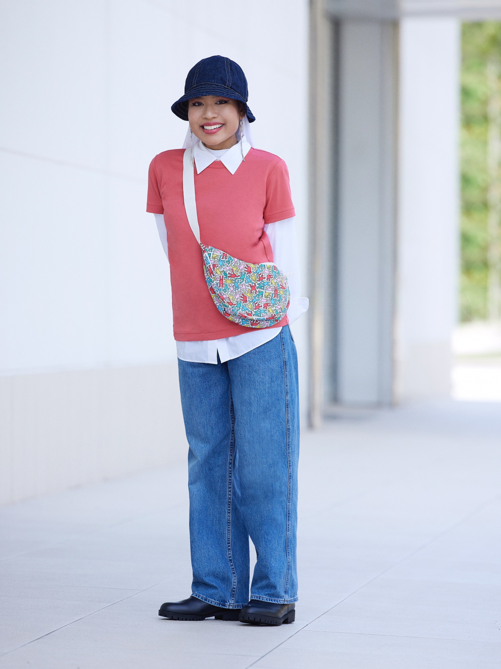 Check styling ideas for「PEACE FOR ALL (DICK BRUNA) (Short Sleeve Graphic  T-Shirt)、Baggy Jeans (Mid-Rise - Length 72 cm)*」