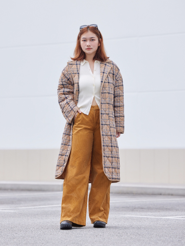 WOMEN'S UNIQLO : C CORDUROY WIDE PANTS