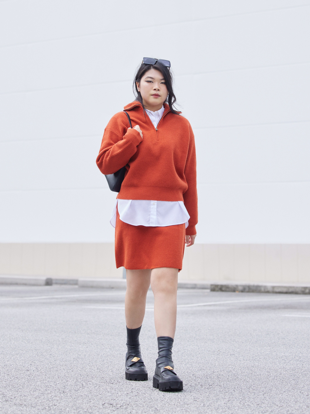 Check styling ideas for「UV Protection Long-Sleeve Shirt Dress」