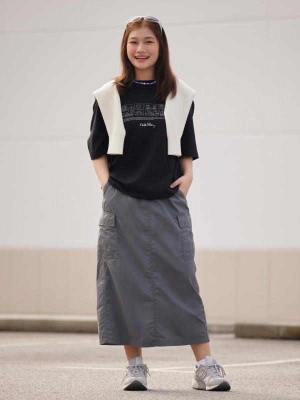 Check styling ideas for「GIRLS Jumper Skirt (Color)」