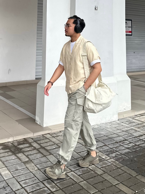 Uniqlo Linen-Blend Open Collar Shirt :) new w/o tags - Depop