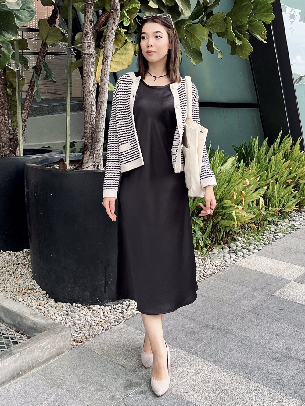 アメリOTONA SHORT JACKET SETUP◎ネイビー OTONA SHORT JACKET SET UP