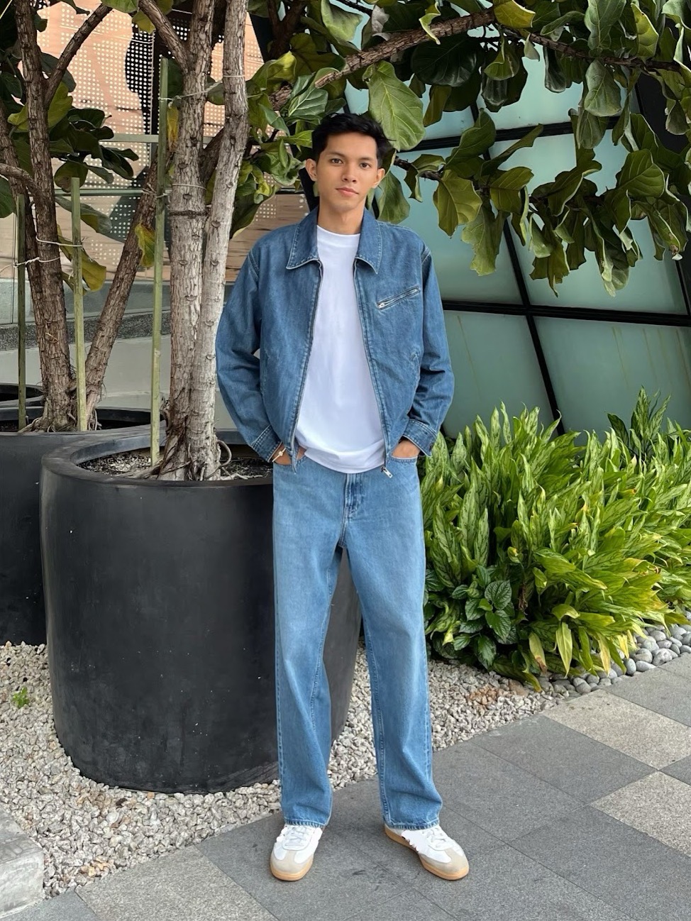 Check styling ideas for「Zip Up Blouson | Denim、Utility Shirt