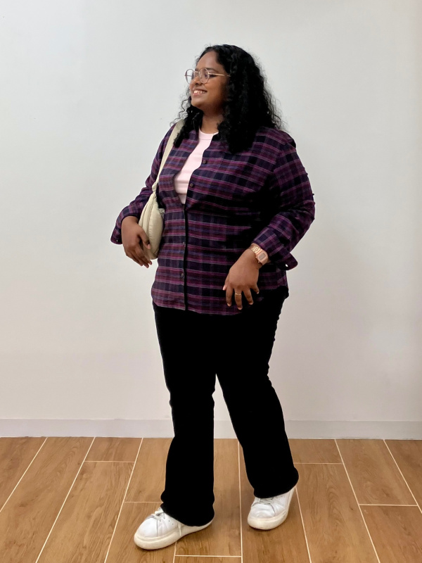 WOMEN'S SOFT FLANNEL SKIPPER SHIRT LONG SLEEVE | UNIQLO IN