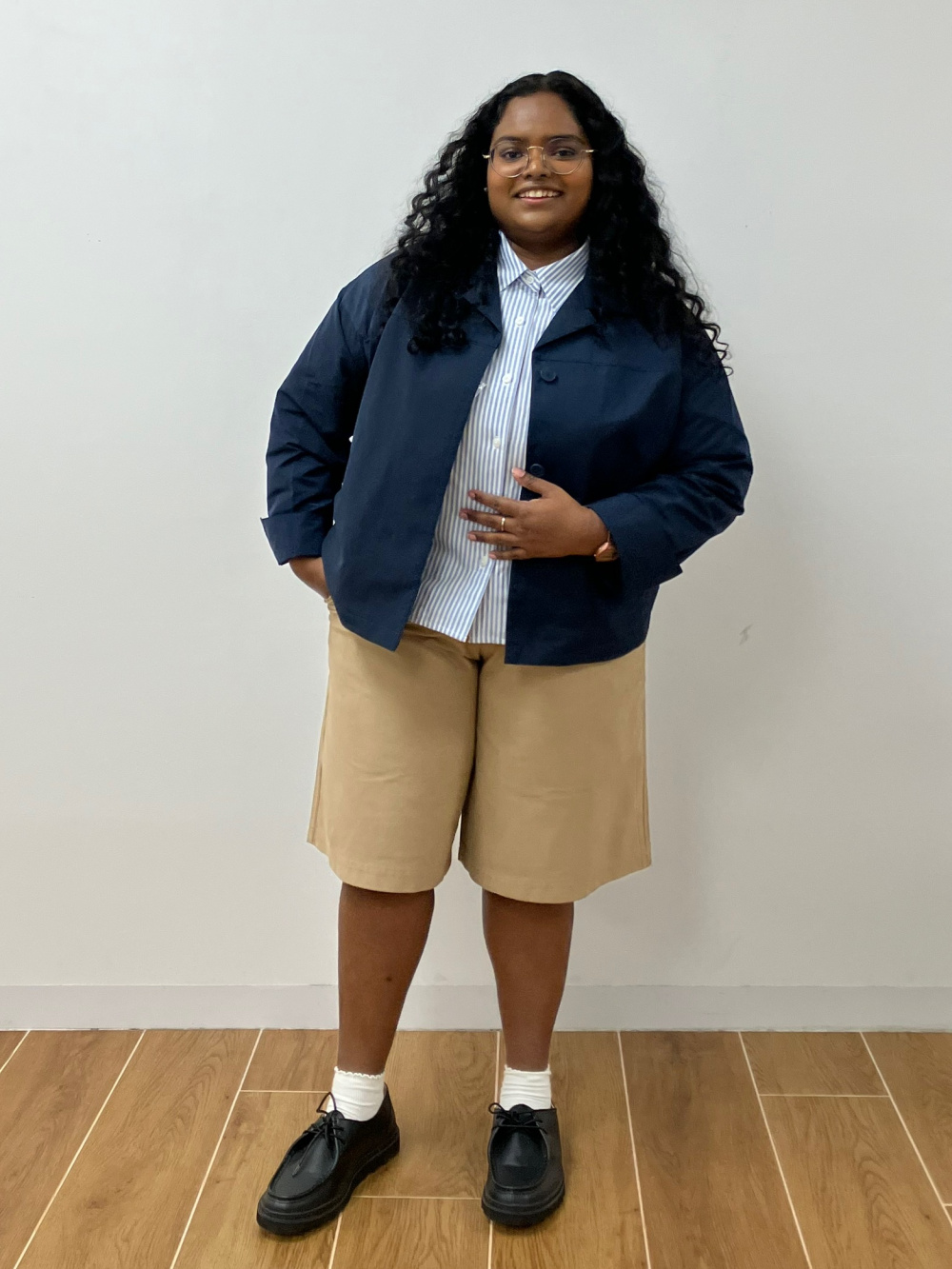 Check styling ideas for「Open Collar Short Jacket」| UNIQLO TH