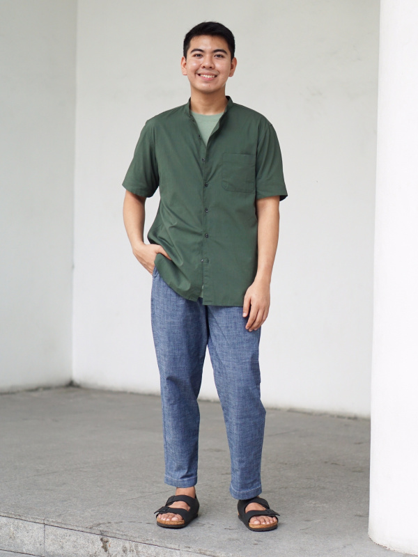 chinese collar uniqlo