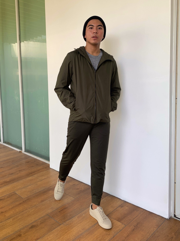 smooth jersey lined parka uniqlo
