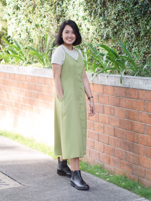 button down camisole flare dress Women's Printed Button Down Camisole Flare Dress