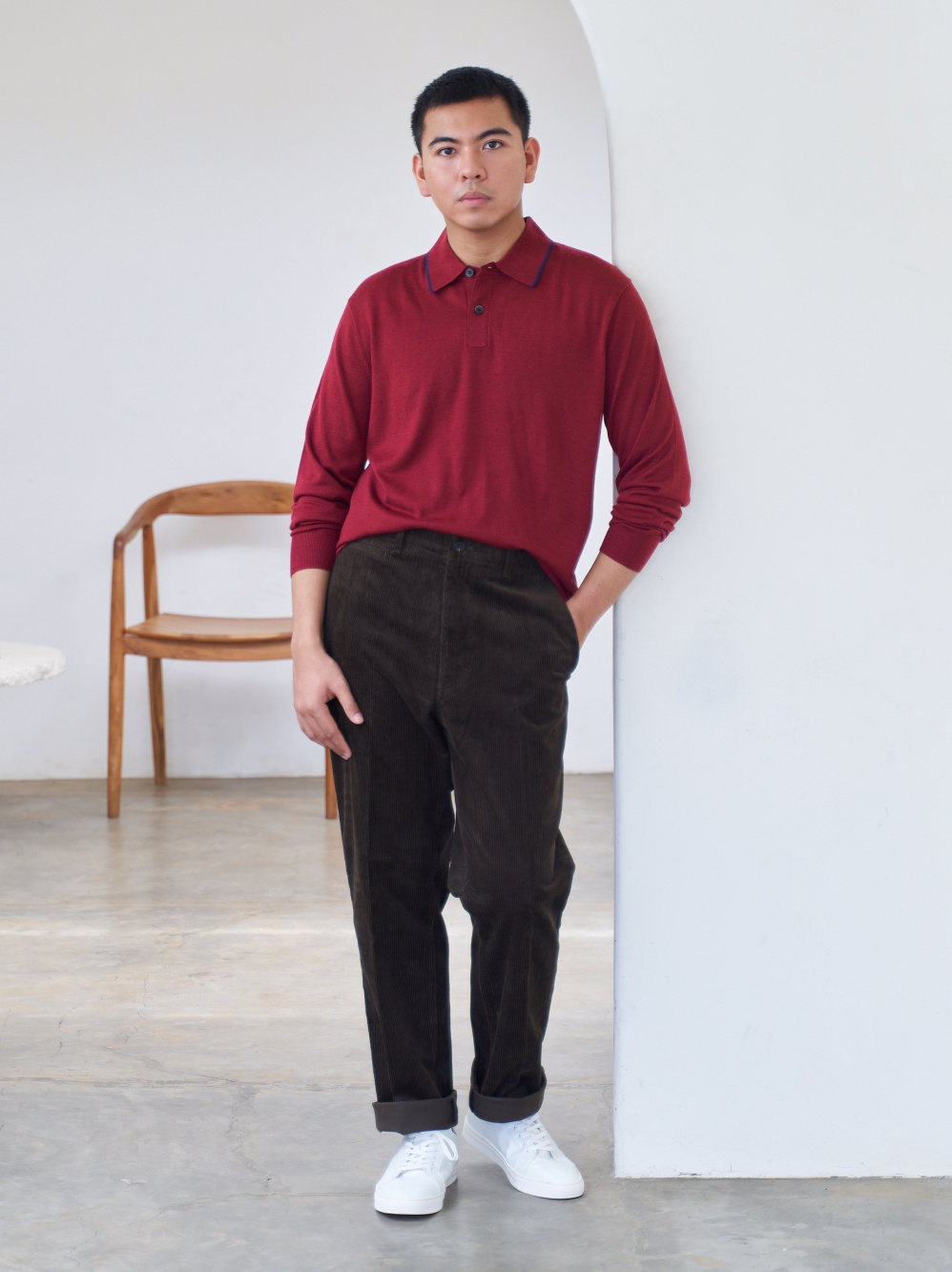 Red Corduroy Pants Outfit