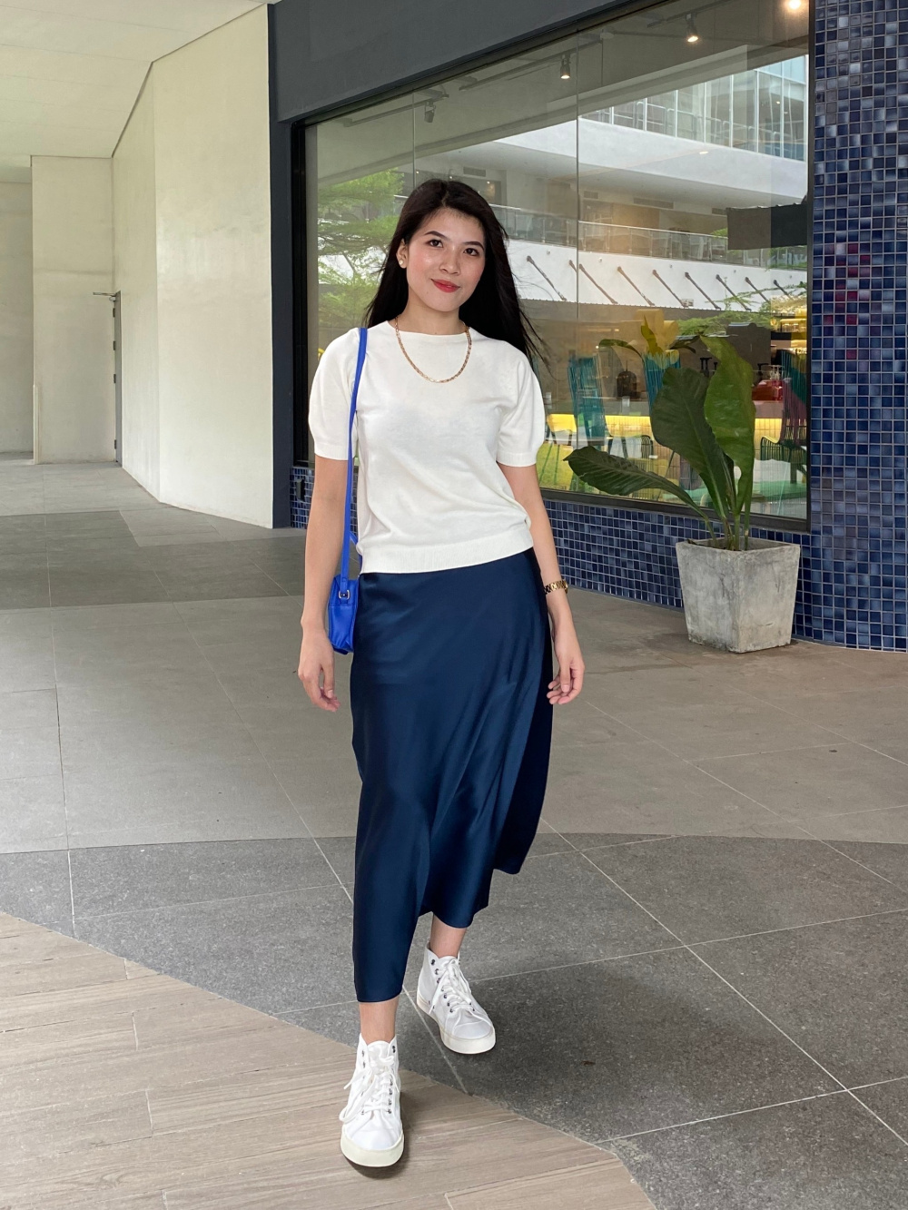 Deondo taseul satin skirt-3col