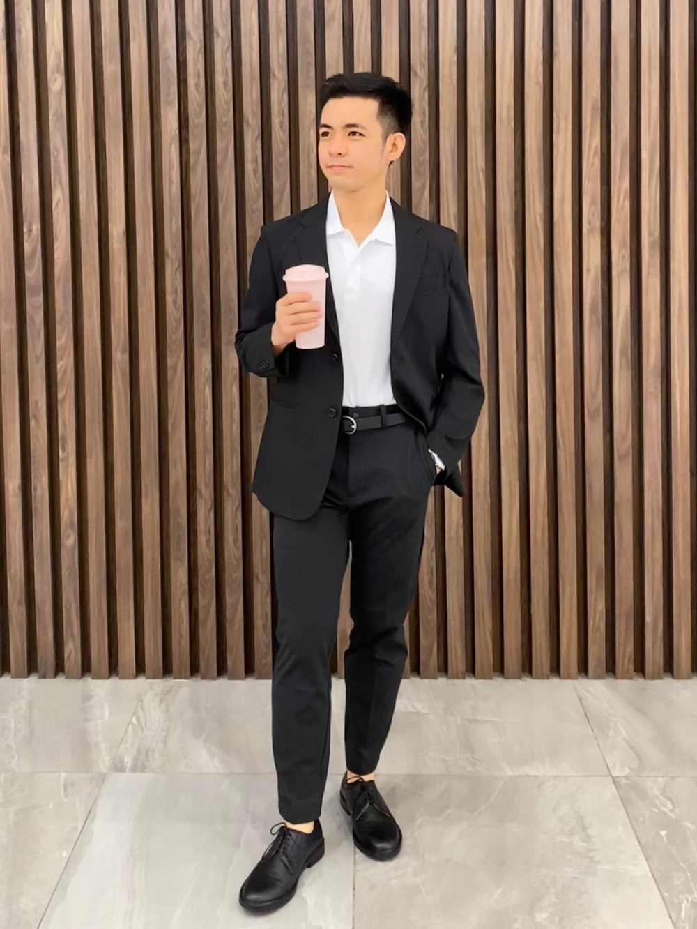 Check styling ideas for Dry Sweat Wide Pants Regular Length 67 70 cm Miracle Air Jacket Wool Like Can Be Set Up With Pants UNIQLO TH