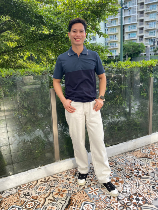 MEN'S DRY-EX HALF-ZIP POLO SHIRT | UNIQLO PH