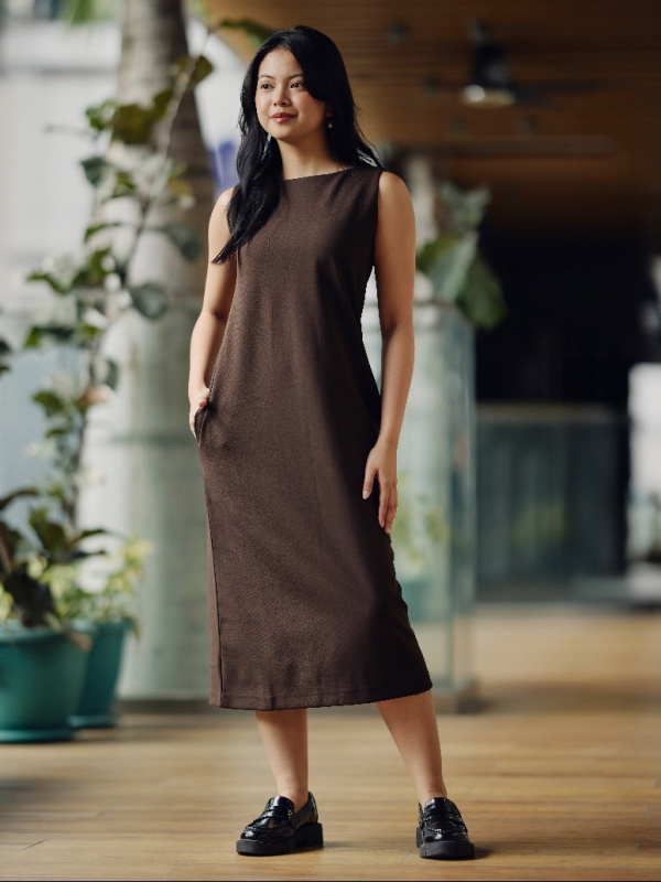 crepe jersey dress uniqlo An outfit using Crepe Jersey Bra Camisole DressUNIQLO SG