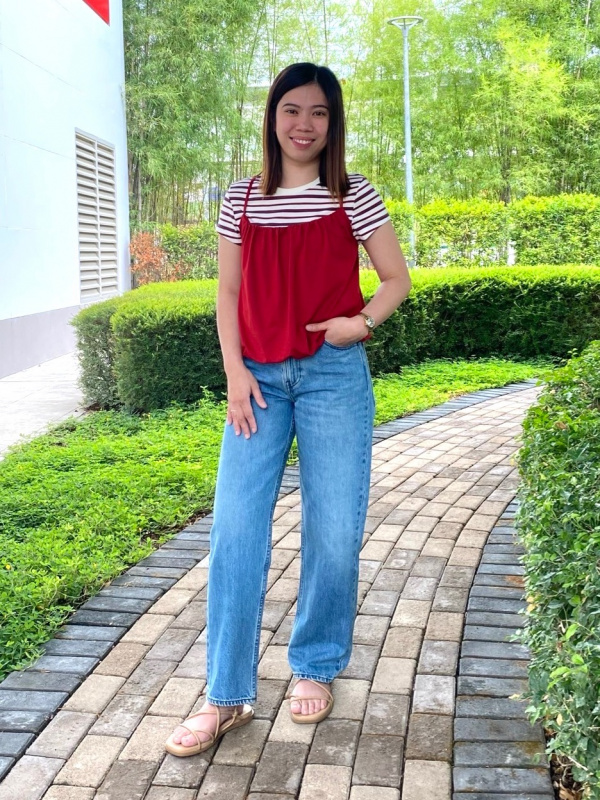 An outfit using Balloon Gathered Camisole｜UNIQLO PH