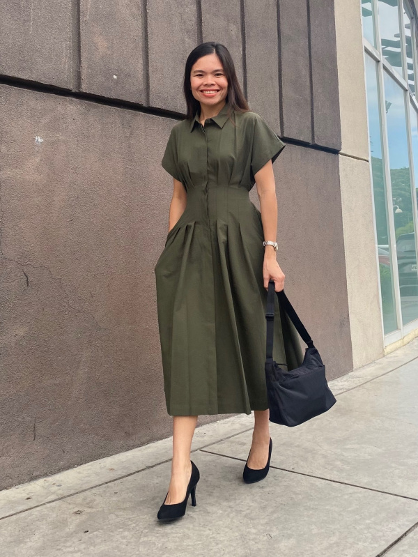 grey shirt dress outfit ideas An using Seersucker sale_251128