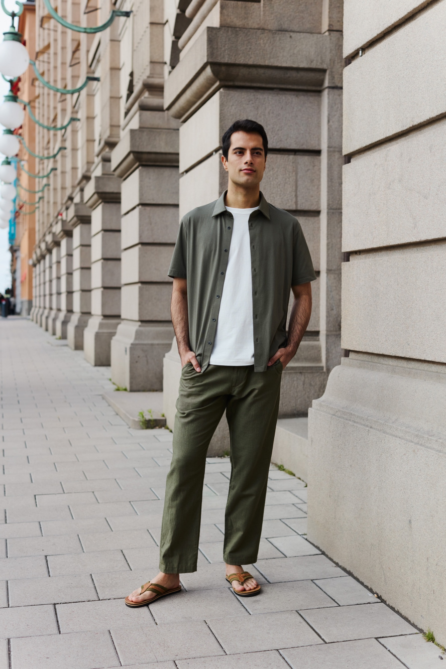 UNIQLO LINEN BLEND RELAXED PANTS