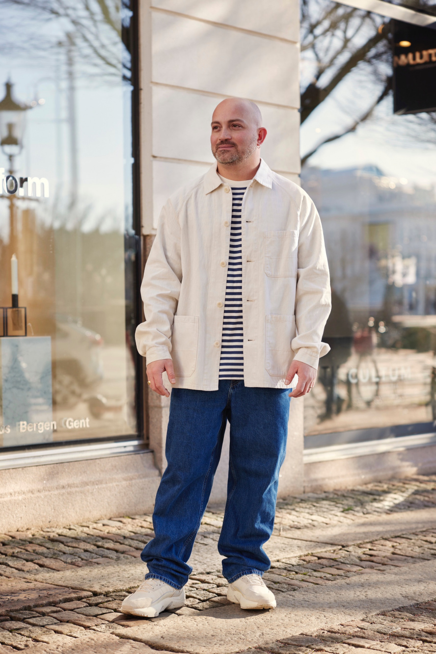 Check styling ideas for Cotton Linen Blend Utility Jacket UNIQLO ES