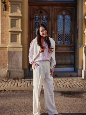 【MODERNIF】Rump Linen One-Tuck Wide Pants MODERNIF】Rump Linen One-Tuck Wide Pants MODERNIF】Rump