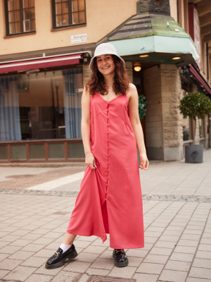 Button Down Camisole Flare Dress | UNIQLO US