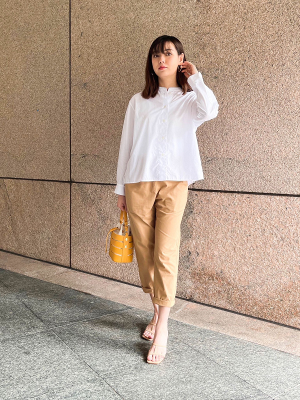 COTTON RELAXED ANKLE PANTS