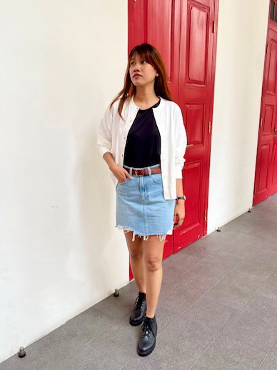 Uniqlo best sale jeans skirt